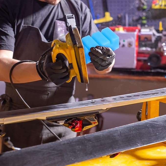 2.8LB Snowboard and Ski Wax, 2Pcs Universal Snow Block Wax Ski and Snowboard Racing Wax for Protecting Ski and Snowboard Baseplate Daily Maintenance