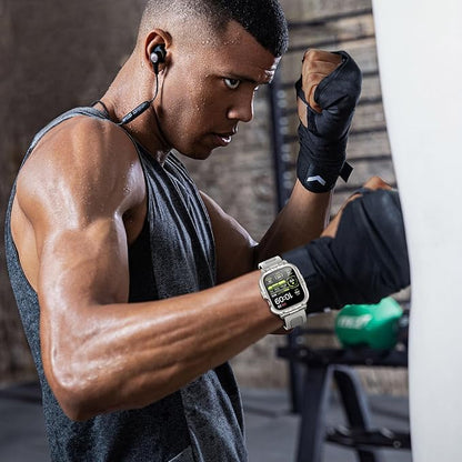 Dsytom Waterproof Case with Band Compatible for Apple Watch Band 45mm 44mm 41mm 40mm for Men ,Rugged Shockproof Smartwatch Strap Protective Bumper Cover with Built-in Tempered Glass Screen Protector