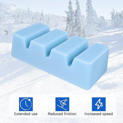 Snowboard Wax and Ski Wax-Universal Snow Block Wax for Any Seasonï¼?50 gm Block-Ski and Snowboard Racing Wax for Protecting- NO PFAS