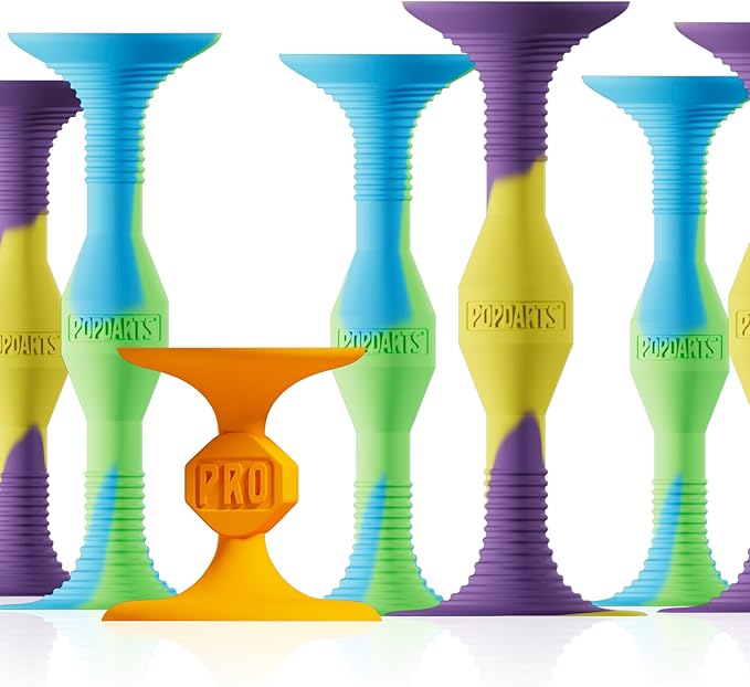 Popdarts PRO Pack Game Set (Wigglenobber Target Marker) - Indoor, Outdoor Suction Cup Throwing Game - Competition with a POP