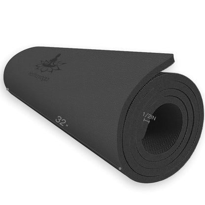 Hatha Yoga Extra Thick TPE Yoga Mat - 72"x 32" Thickness 1/2 Inch -Eco Friendly SGS Certified