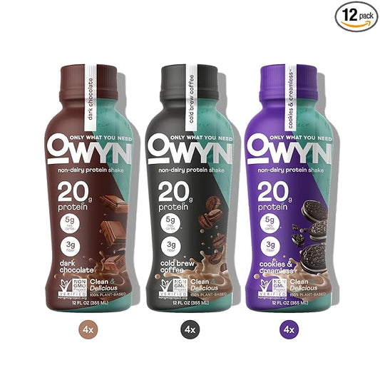 OWYN Only What You Need Plant Based Protein Shake, 20g Vegan Protein from Organic Pumpkin Seed