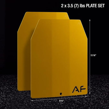 Weight Vest Plates for Tactical Weighted Vests ??WODs, Workout, Strength and Endurance Training, Running ??3D Curved Ergonomic Design ??Available 7LB/11LB/17LB/27LB