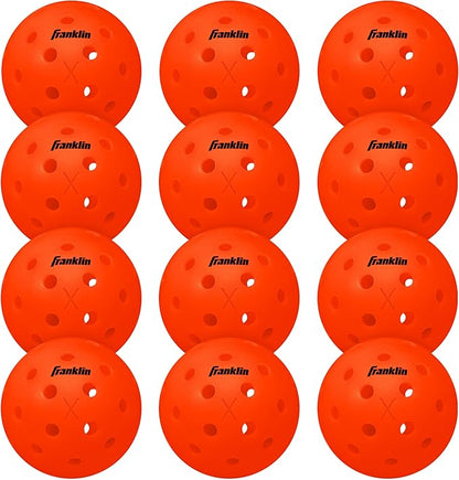 Franklin Sports X-40 Outdoor Pickleballs - Official Ball of USA Pickleball, APP Tour + US Open - Regulation Size