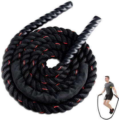Weighted Jump Rope for Men Women, 1.5lb Heavy Jumping Ropes for Fitness