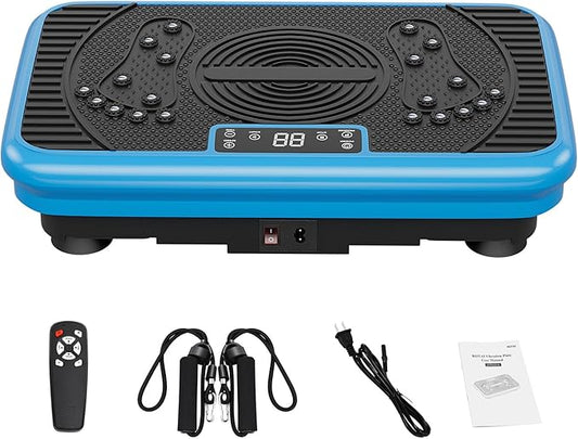 Vibration Exercise Plate ??Full Body Fitness Platform for Home Gym, Lymphatic Drainage & Fat
