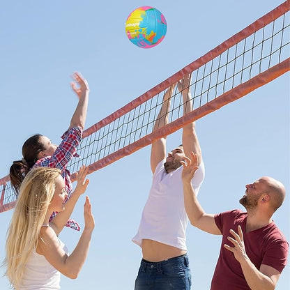 Beach Volleyball Official Size 5 Soft Waterproof Volleyball Sand Sports PU Ball for Indoor, Outdoor, Pool, Gym, Training