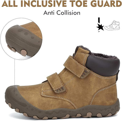 Mishansha Kids Hiking Boots Toddler Girls Boys Hiking Shoes Water-Resistant Anti-Collision Non-Slip Athletic Outdoor Trekking Boots
