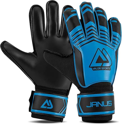 Soccer Goalkeeper Gloves with Finger Protection to Prevent Injuries, Strong Grip for Tough Tackles, Breathable Goal Keeper Gloves for for Kids, Youth and Adult