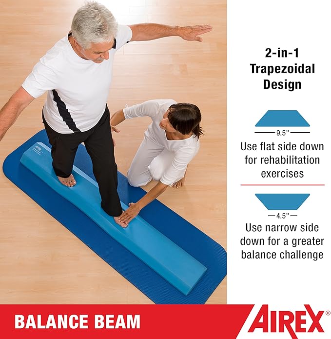AIREX Balance Pad ??Stability Trainer for Balance, Stretching, Physical Therapy, Exercise, Mobility, Rehabilitation and Core Training Non-Slip Closed Cell Foam Premium Balance Pad