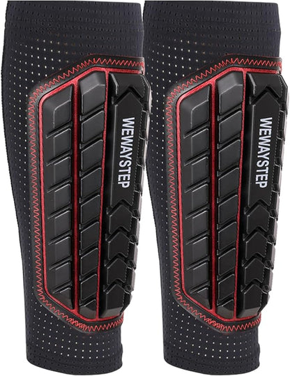 Shin Guards Soccer Kids Youth, Adult Shin Guards with Honeycomb Padding，Breathable & Anti-Slip Calf Compression Sleeves