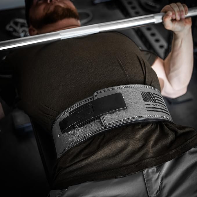 Weight Lifting Belt - Lever Gym Belt for Weightlifting, 10mm Leather Weight Belt for Men - 4 Inches Wide for Support & Stability for Workouts, Powerlifting, Bodybuilding, Fitness & Crossfit