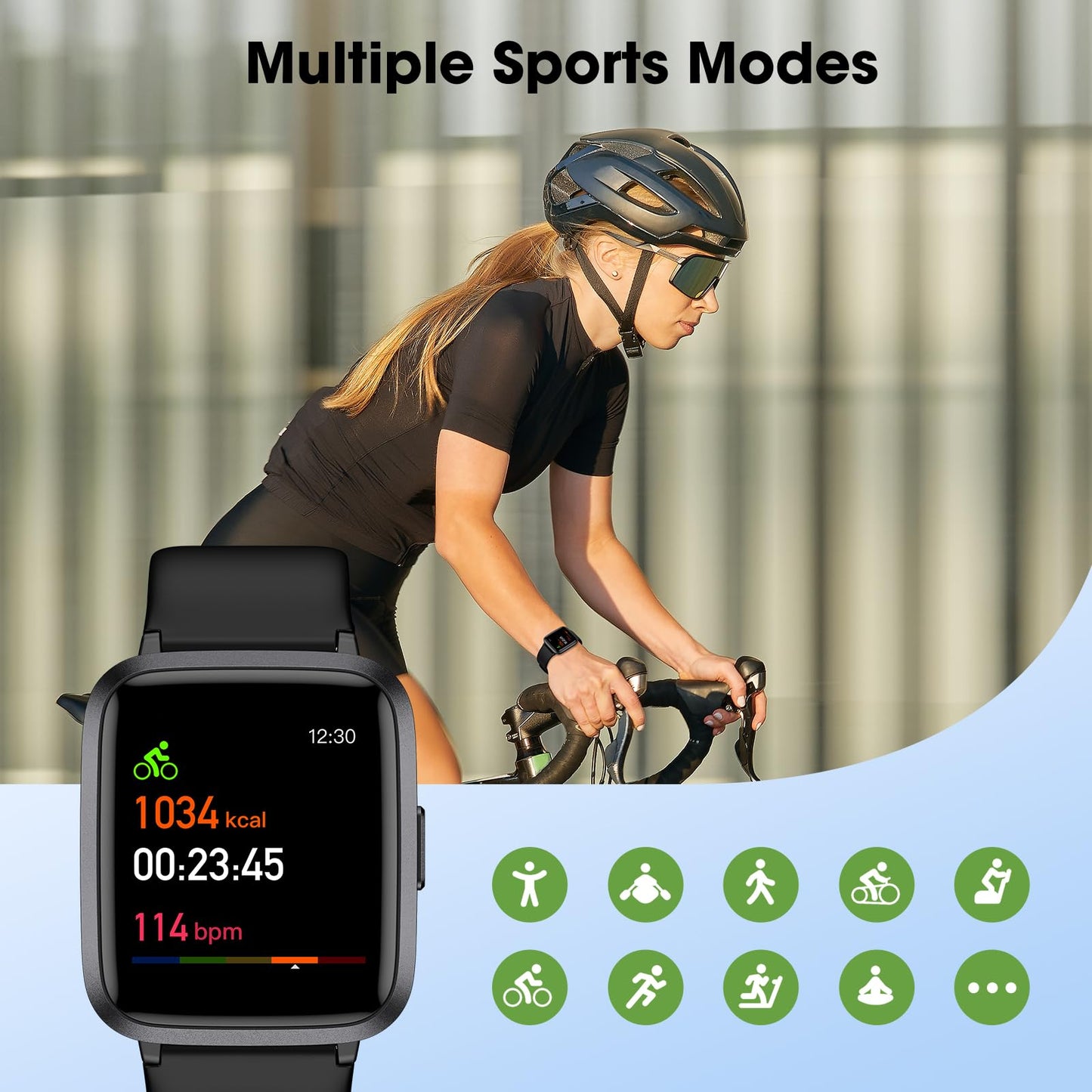 Fitness Tracker Watch with Heart Rate, Activity Tracker, Pedometer Watch