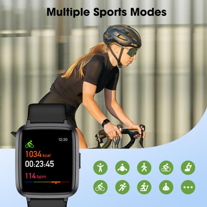 Fitness Tracker Watch with Heart Rate, Activity Tracker, Pedometer Watch