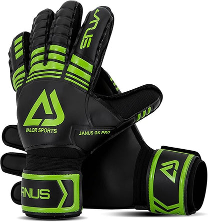 Soccer Goalkeeper Gloves with Finger Protection to Prevent Injuries, Strong Grip for Tough Tackles, Breathable Goal Keeper Gloves for for Kids, Youth and Adult