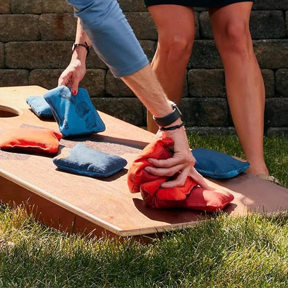Elakai Cornhole Bags All Weather Dual Sided Slick and Stick Regulation Size and Weight Set of 4 Regulation 6 in x 6 in