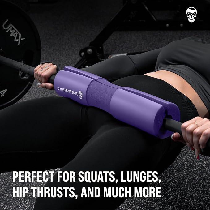 Gymreapers Barbell Squat Pad - Protective Bridge Pad For Hip Thrust, Squats, Lunges - Hip Support, Neck Protection For Bar