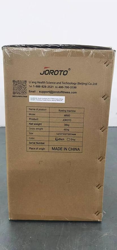 JOROTO Rowing Machine for Home Foldable, Air Magnetic Rowing Machines with 10-Level Adjustable Resistance, Quiet Ergonomic Seat，Bluetooth App, Max 350LBS, Space-Saving Home Gym, Gray