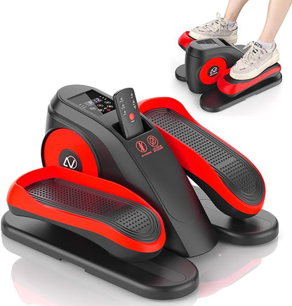 ANCHEER Under Desk Elliptical, Electric Ellipse Leg Exerciser with 12 Adjustable Resistance & Speeds, P1-P12 Modes, Quiet Seated Pedal Exerciser with Remote Control, 100% Pre-assembled for Home Office