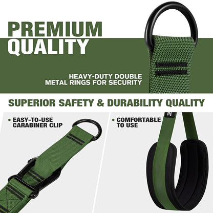 KUTIZE Pull Up Assistance Bands, 3 Adjustable Heavy Duty Pull Up Assist System with Comfortable