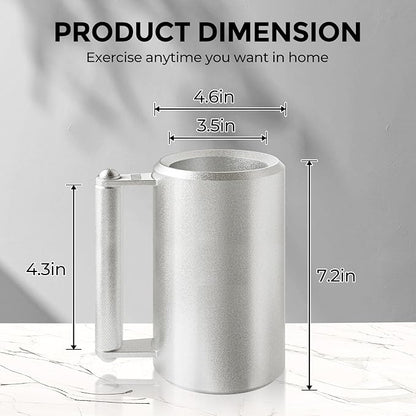 Coffee Mug 26LB,500ML,Dumbbell 12KG,beer mug,Overweight Dumbbell Fitness Sports Water Cup,Gym Workout Coffee Enthusiast Gift,Prank Gift (26LB - 500ML)(Food-grade coating)