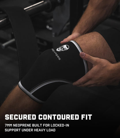 Gymreapers Knee Sleeves (1 Pair) with Gym Bag - IPF Approved - Support Compression Brace for