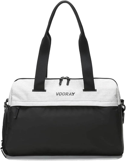 Vooray 25L Trainer Duffel Bag ??Lightweight Travel Duffel for Women and Men with Shoe Pocket, Workout Bag, Weekender for Overnight, Football, Traveling, or Hospital Use