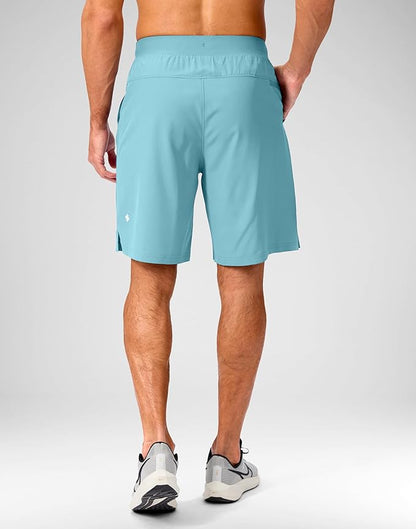 Men's Running Shorts with Zipper Pockets 9 Inch/ 7 Inch / 5 Inch Lightweight Quick Dry Gym Workout Athletic Shorts for Men(5 inch0