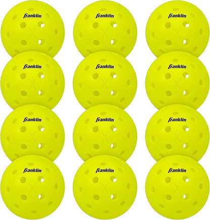 Franklin Sports X-40 Outdoor Pickleballs - Official Ball of USA Pickleball, APP Tour + US Open - Regulation Size