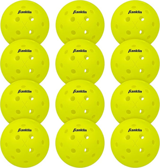 Franklin Sports X-40 Outdoor Pickleballs - Official Ball of USA Pickleball, APP Tour + US Open