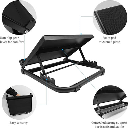 NANSHINE Slant Board for Calf Stretcher Squat, 5-Level Height Adjustable Steel Incline Board Squat Wedge with Non-Slip EVA Mat, Portable Standing Balance Board for Calf Stretching, Flexibility, Ankle Foot, Knees Exercise, Fitness, Physical Therapy