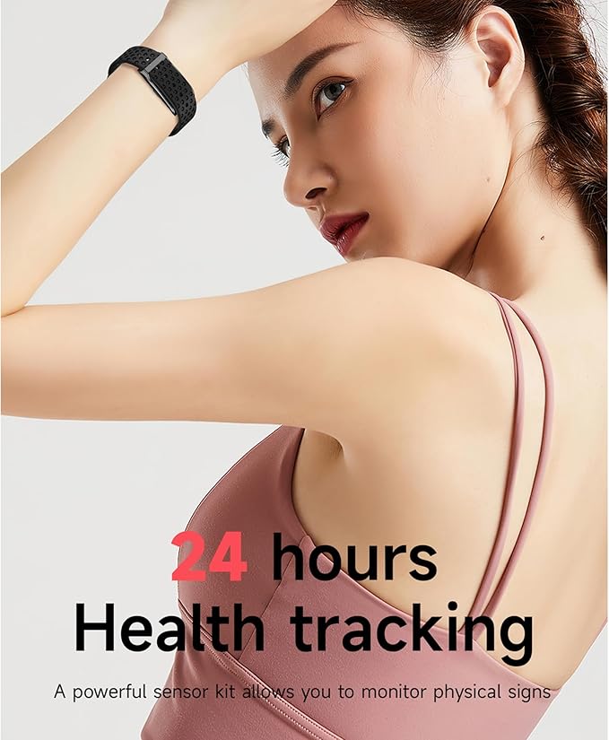Fitness Activity Tracker, Wearable Health Tracker Wristband Measures Heart Rate, Sleep, Stress, Automatic Health Data Measurement All Day, 120+ Exercise Modes, Wearable Health Tracker with GPS