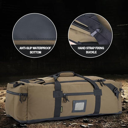 86l Large Duffel Bag For Travel, Gym & Sports - Water Repellent Polyester, Hidden Straps, Shoe Compartment - Perfect Luggage Duffle Bag Or Backpack For Men & Women