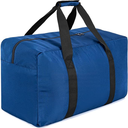 Travel Duffle Bag, 70L Gear Bag for Men and Women, Storage Bag Ideal for Overnight Camping and Weekend Getaways, Dark Blue