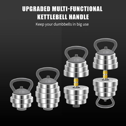 PHOEROS Adjustable Dumbbell Set - 44/66/88 LBS weights set, Dumbbell Barbell 3 in 1, Steel Dumbbells Pair with Connecting Rod for Adults Women Men Fitness Workout, Home Gym Exercise Training Equipment