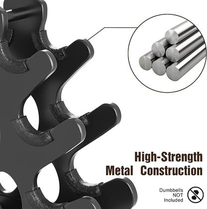 Weight Stand Home Gym Dumbbell Storage Weight Tree Holder (No Dumbbells Rack Only)