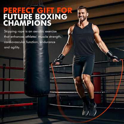 KUTIZE Jump Rope, Weighted Jump Rope for Men Women, Adjustable 1lb Heavy Skipping Ropes, Suitable