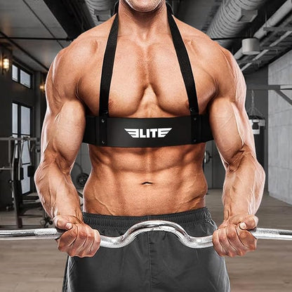 Elite Sports Arm Blaster for Building Arm Biceps & Triceps Dumbbells & Barbells Curls Muscle Builder Bicep Adjustable Isolator for Big Arms Bodybuilding Perfectly Balanced Support