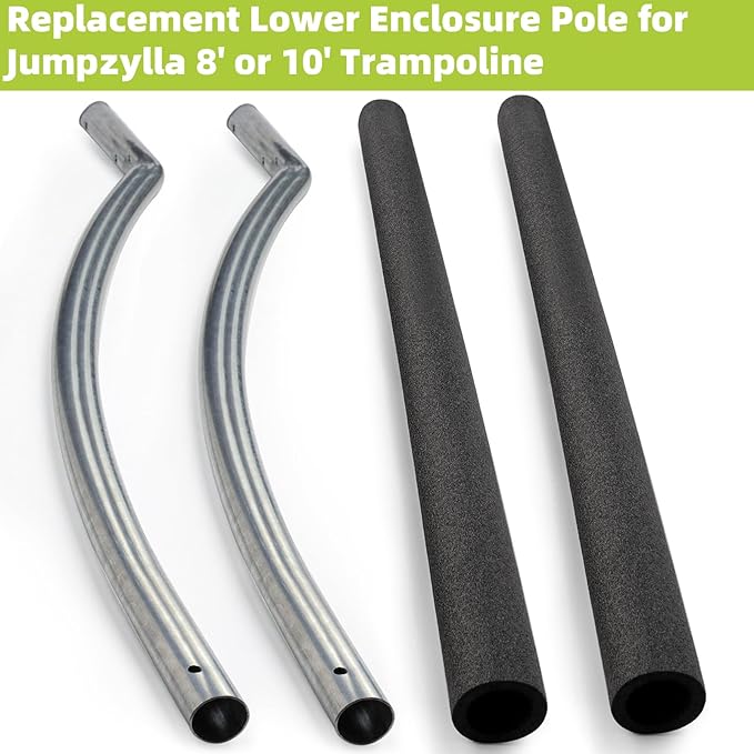 Trampoline Poles Replacement for Skywalker Or Jumpzylla,Galvanized Trampoline Enclosure Pole for Skywalker or Jumpzylla,Replace Parts#4201 4202 4135 OR for Jumpzylla 8ft 10ft&12ft 14ft