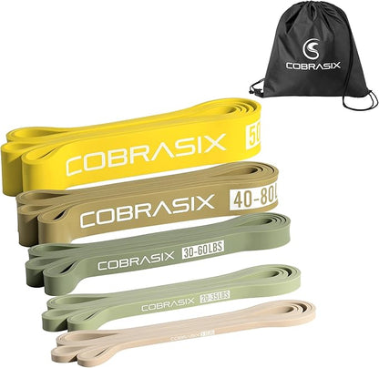 Resistance Bands for Working Out Men and Women | Resistance Bands for at Home Workouts, Powerlifting, Stretching, WOD, Strength Training and Pull Ups