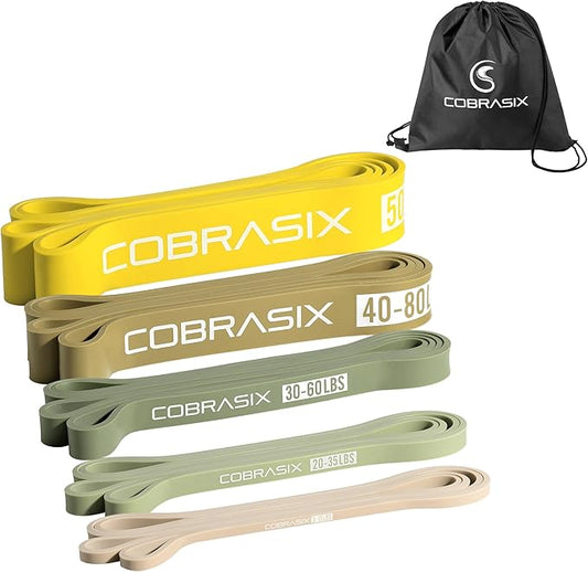 Resistance Bands for Working Out Men and Women | Resistance Bands for at Home Workouts, Powerlifting, Stretching, WOD, Strength Training and Pull Ups