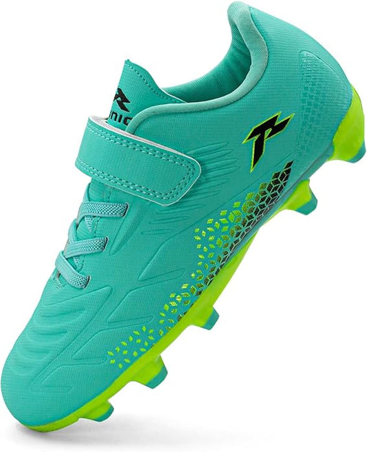 RUNIC Kids Soccer Cleats for Boys and Girls - Small and Big Kid Athletic Outdoor Football Shoes