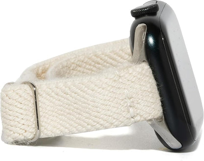 Braxley Bands - Organic Cotton Watch Bands For Women and Men, Compatible With All Apple Watch Sizes and Series - Washable, Sweat-Absorbent, Breathable Fit, Elastic Smart Watch Bands