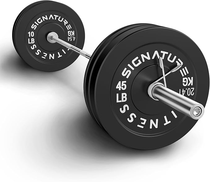 Olympic Bumper Plates Set, 2" Weight Plates for Strength Training & Weightlifting, Paris or Set or Set with Barbell, Multiple Options