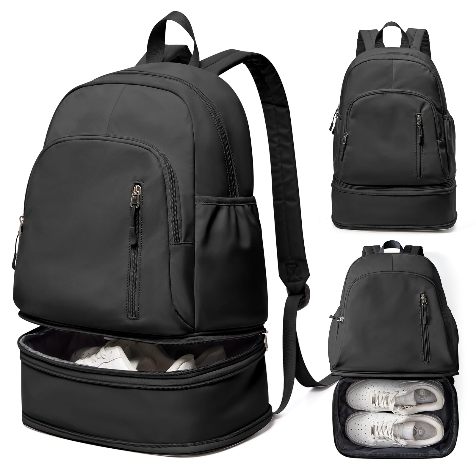 VENATIN Gym Backpack for Women Men,Cheer bag,Lightweight Gym Bag with Shoe Compartment, Waterproof