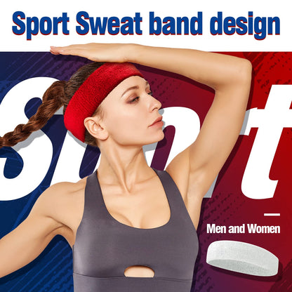NONSTOP Mens Headband Sweatbands for Men Women, Sweat Wicking Head Bands Mens Sports Towel