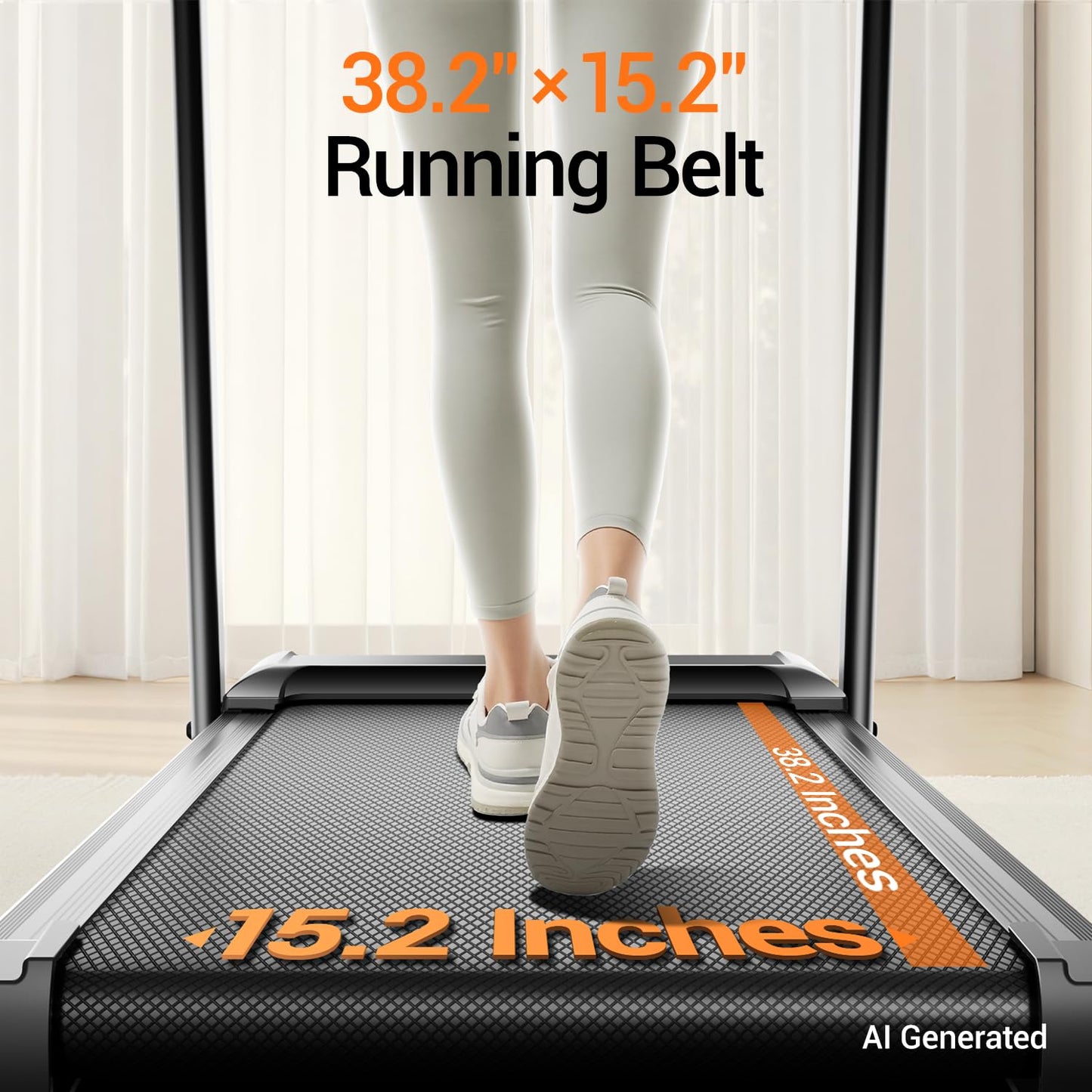 16% Incline Treadmill with Handle,Foldable Treadmills for Home