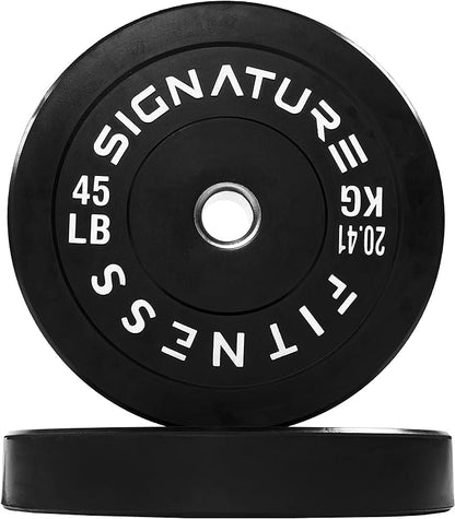 Olympic Bumper Plates Set, 2" Weight Plates for Strength Training & Weightlifting, Paris or Set or Set with Barbell, Multiple Options