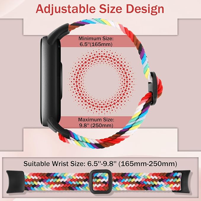 Braided Bands Compatible with Xiaomi Smart Band 10 9 8 Straps for Women Men