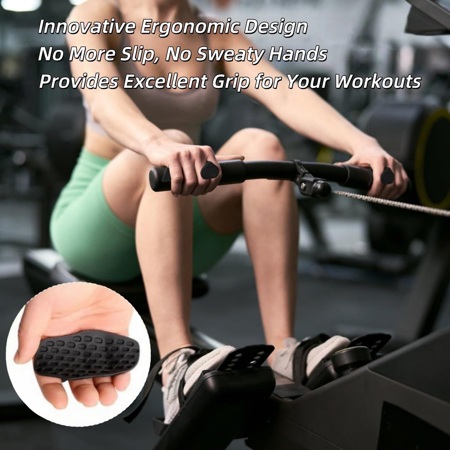 Jopplim Anti-Slip Workout Grips, Ergonomic Alternative to Workout Gloves